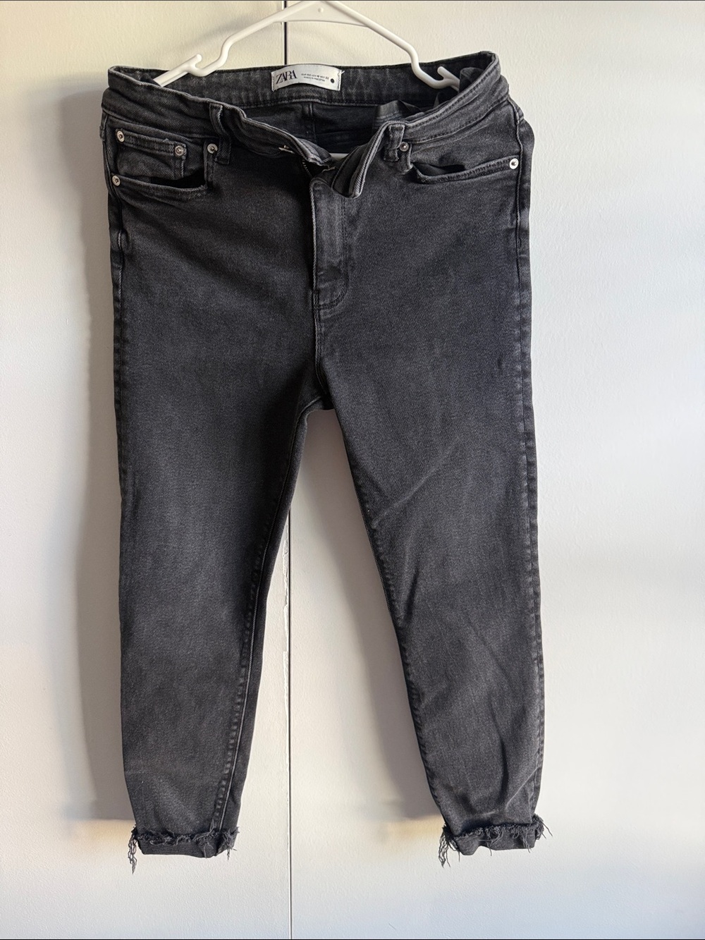 Zara Slim Black Washed Jeans for Men
